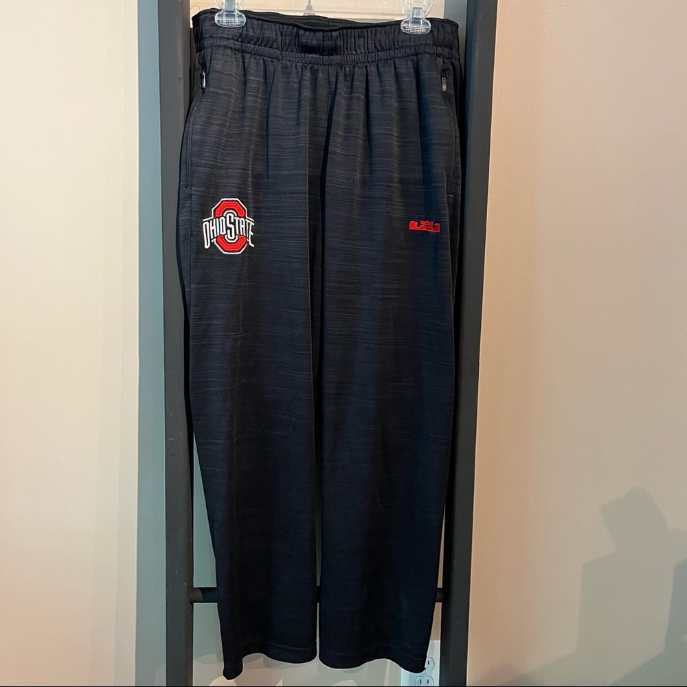 Nike Elite LeBron James Ohio State Dri-Fit Sweat Pant in Charcoal Heather
